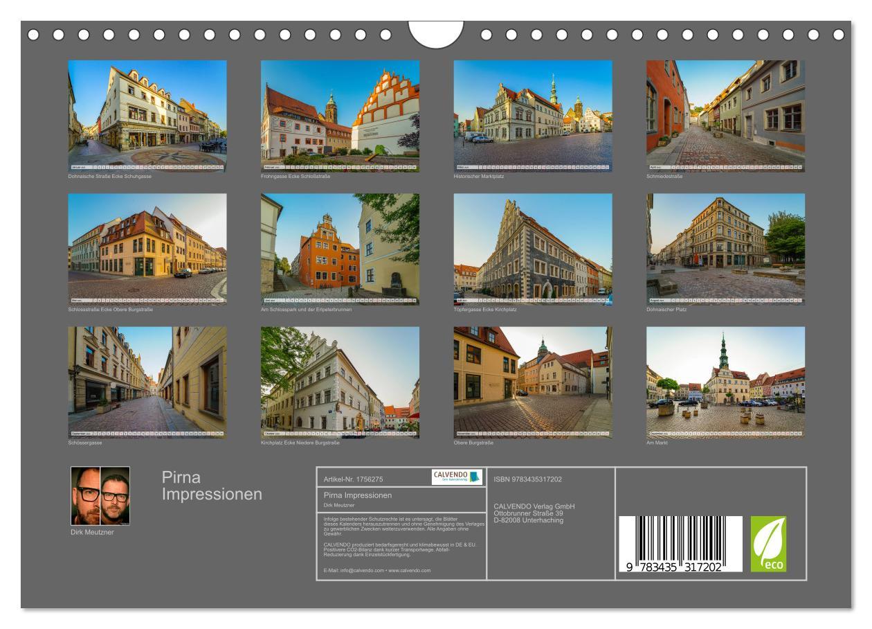 Bild: 9783435317202 | Pirna Impressionen (Wandkalender 2025 DIN A4 quer), CALVENDO...