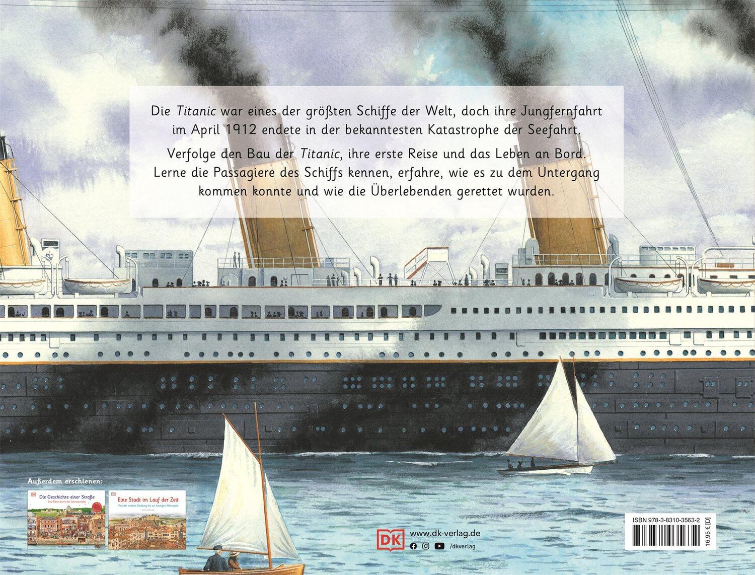 Rückseite: 9783831035632 | Die Geschichte der Titanic | Buch | im Querformat | 32 S. | Deutsch