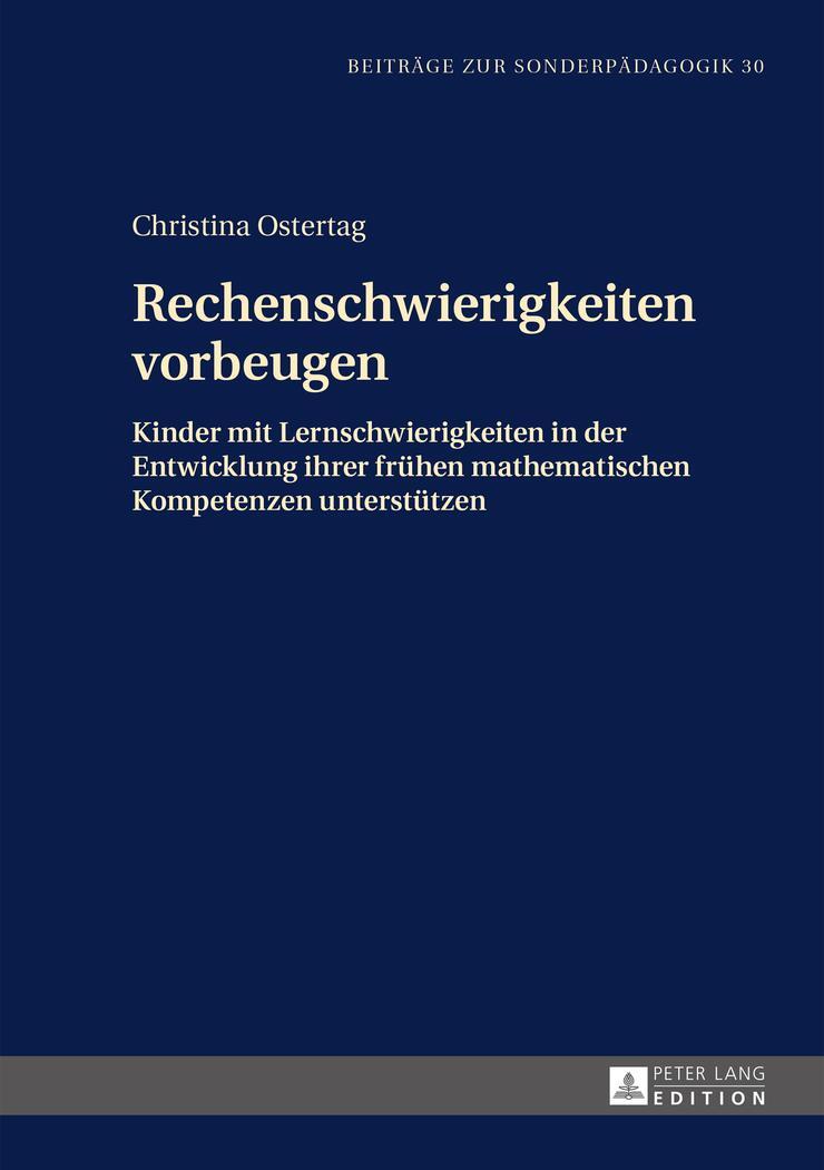 Cover: 9783631658864 | Rechenschwierigkeiten vorbeugen | Christina Ostertag | Buch | XVIII