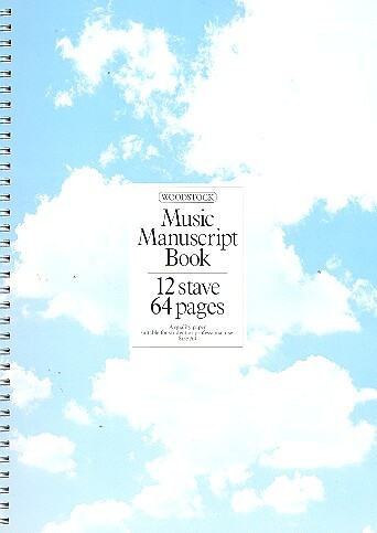Cover: 5020679108000 | Music Manuscript Book: 12 Stave 64 Pages Spiral | A4 Spiral | Buch