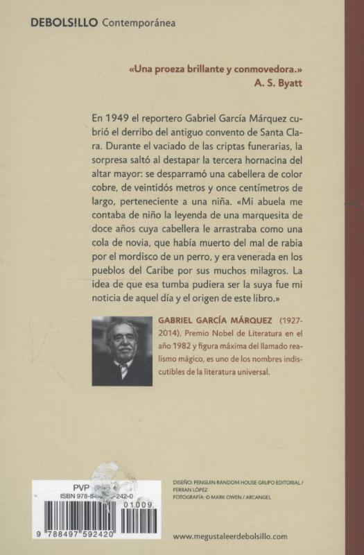 Rückseite: 9788497592420 | Del amor y otros demonios | Gabriel Garcia Marquez | Taschenbuch
