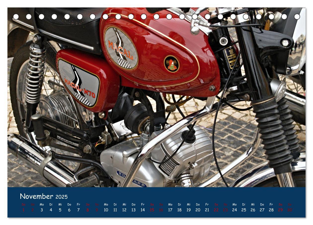 Bild: 9783435009596 | Vintage Mopeds (Tischkalender 2025 DIN A5 quer), CALVENDO...