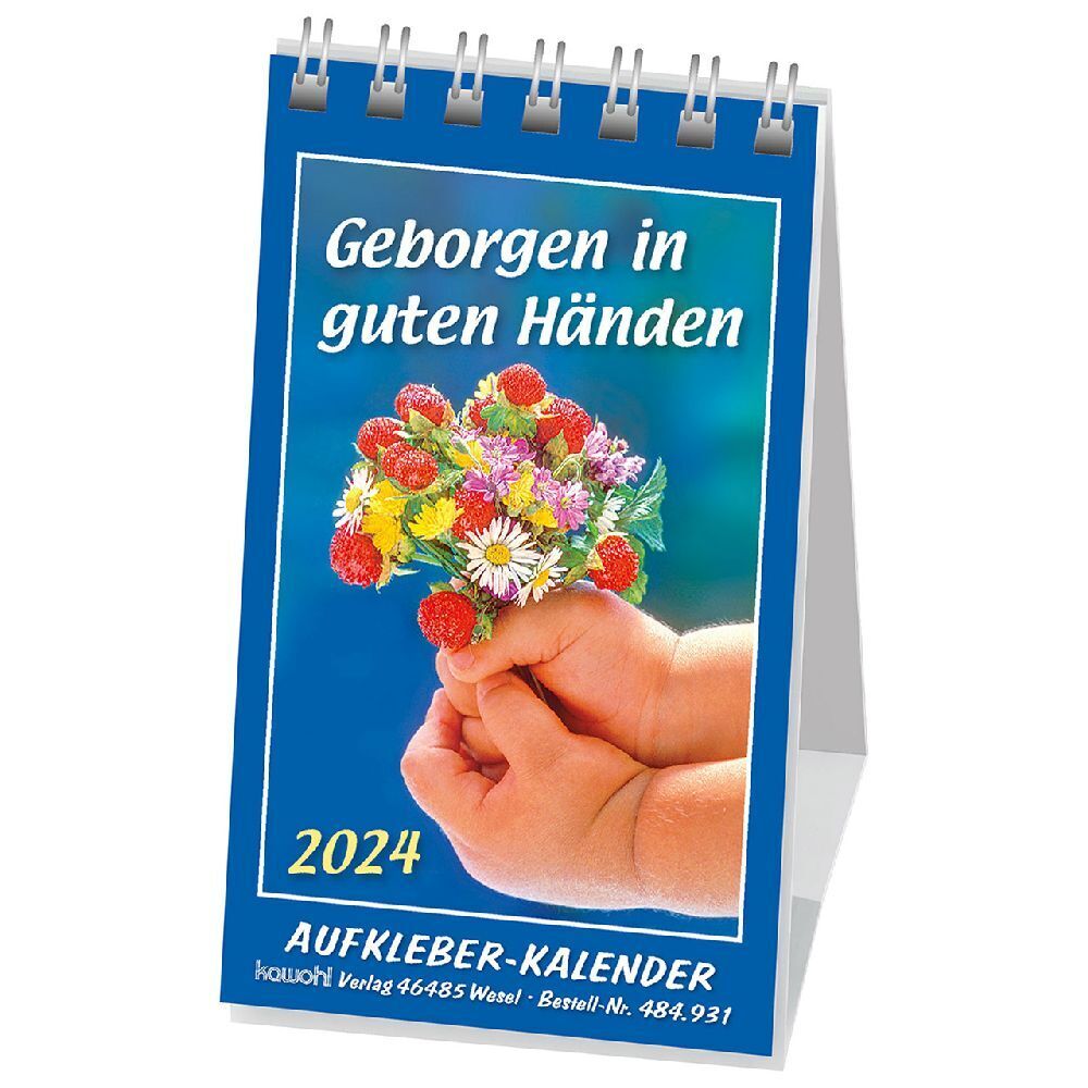 Cover: 9783754893142 | Geborgen in guten Händen 2024 | Mini-Aufkleber-Kalender | Petra Würth