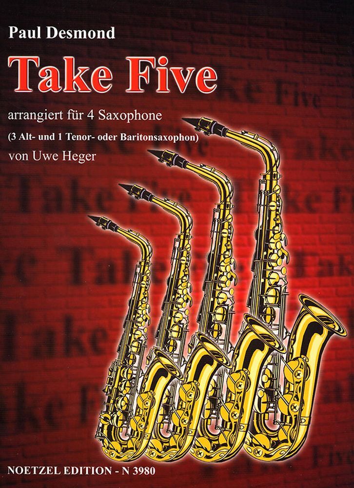 Cover: 9790204539802 | Take Five | Paul Desmond | Partitur + Stimmen | Heinrichshofen Verlag