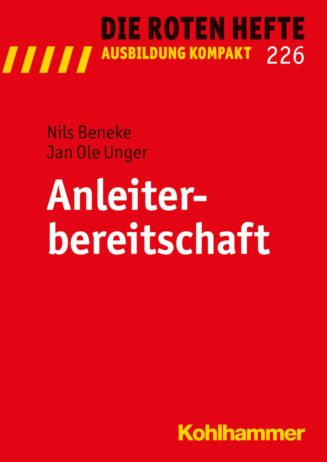 Cover: 9783170291508 | Anleiterbereitschaft | Nils Beneke (u. a.) | Taschenbuch | Deutsch