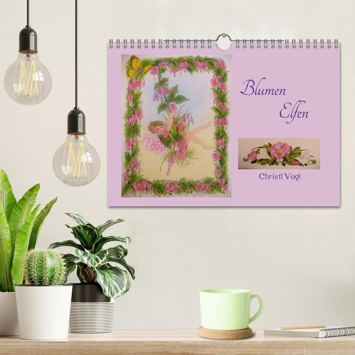 Bild: 9783435550296 | Blumen Elfen (Wandkalender 2025 DIN A4 quer), CALVENDO Monatskalender