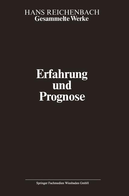 Cover: 9783663121381 | Erfahrung und Prognose | Hans Reichenbach | Taschenbuch | Paperback