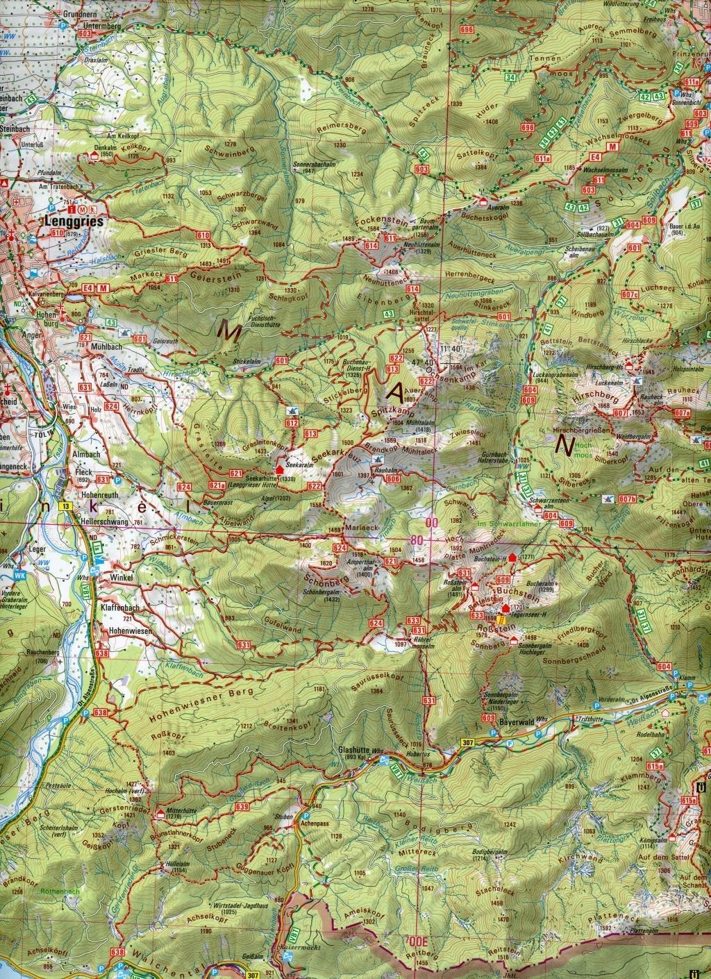 Bild: 9783899337884 | Mangfallgebirge 1 : 50 000 (UK50-53) | (Land-)Karte | Deutsch | 2019