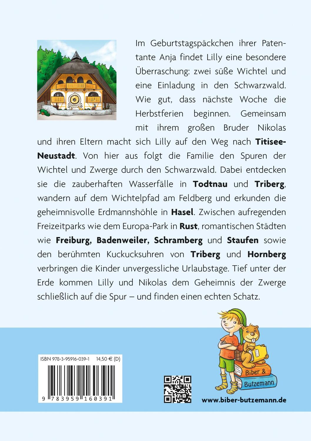 Rückseite: 9783959160391 | Abenteuer im Schwarzwald - Lilly, Nikolas und das Geheimnis der Zwerge