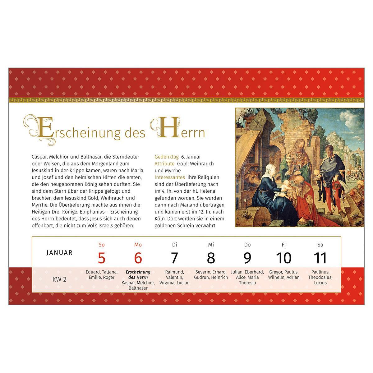 Bild: 9783746264851 | Der neue Heiligenkalender 2025 | Kalender | Spiralbindung | 56 S.