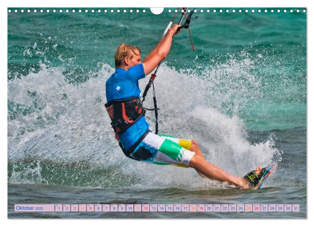 Bild: 9783435727117 | Kitesurfen - über den Wellen (Wandkalender 2025 DIN A3 quer),...