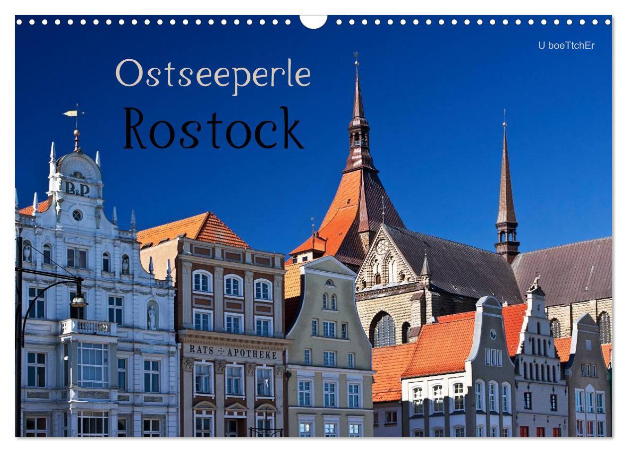 Cover: 9783383334160 | Ostseeperle Rostock (Wandkalender 2024 DIN A3 quer), CALVENDO...