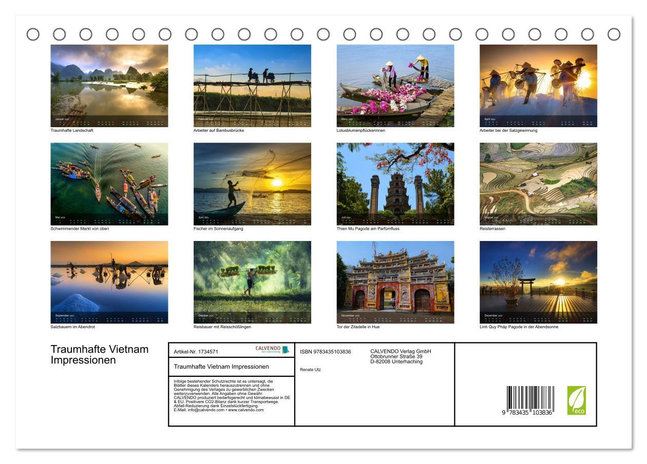 Bild: 9783435103836 | Traumhafte Vietnam Impressionen (Tischkalender 2025 DIN A5 quer),...