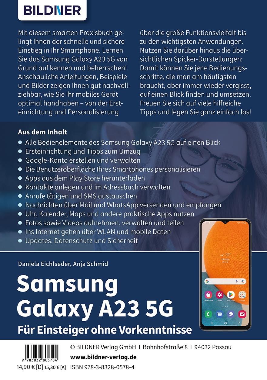 Rückseite: 9783832805784 | Samsung Galaxy A23 5G - Für Einsteiger ohne Vorkenntnisse | Buch