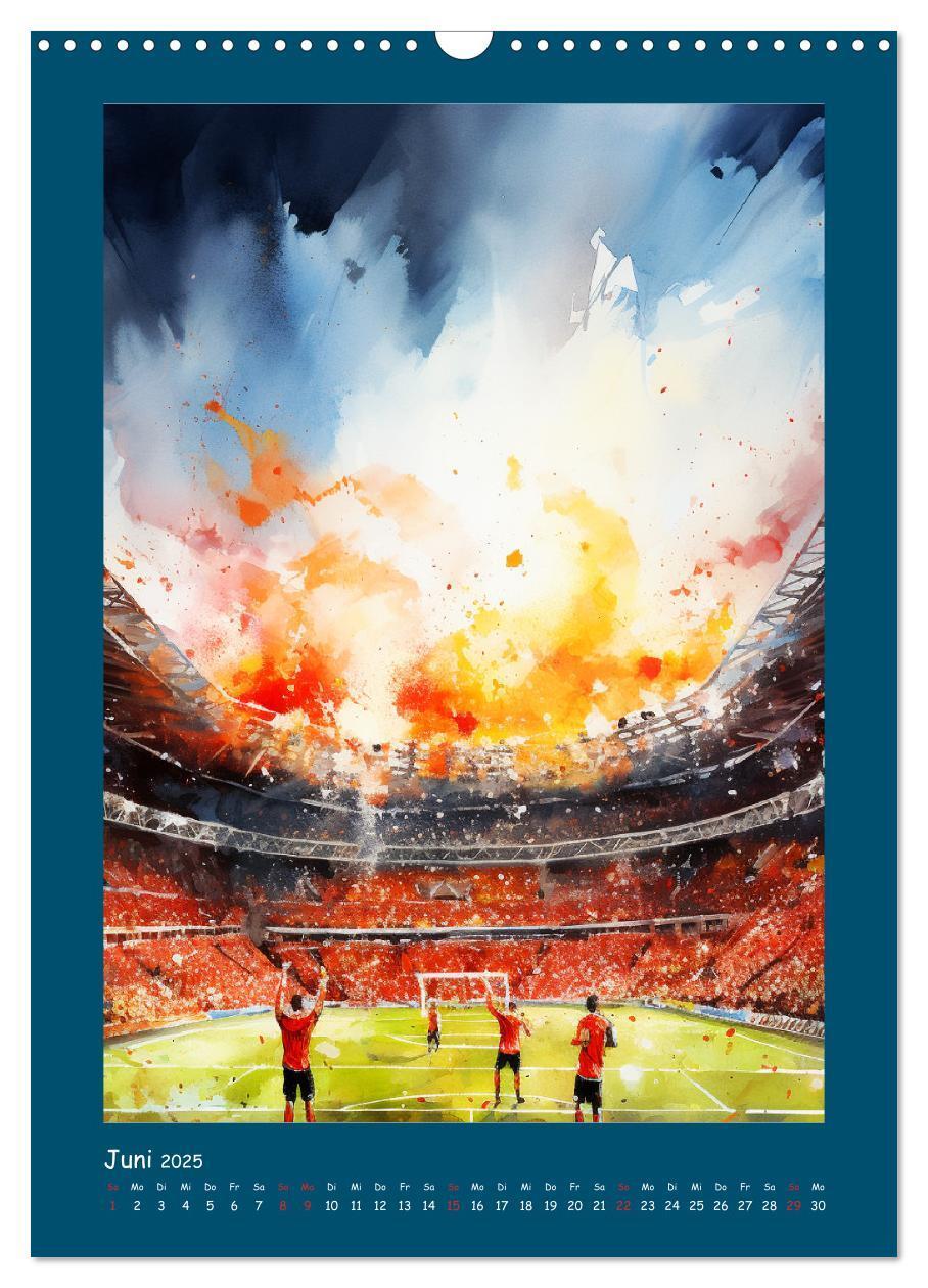 Bild: 9783383806889 | Leidenschaft Fussball. Stadionstimmung im Aquarellstil...