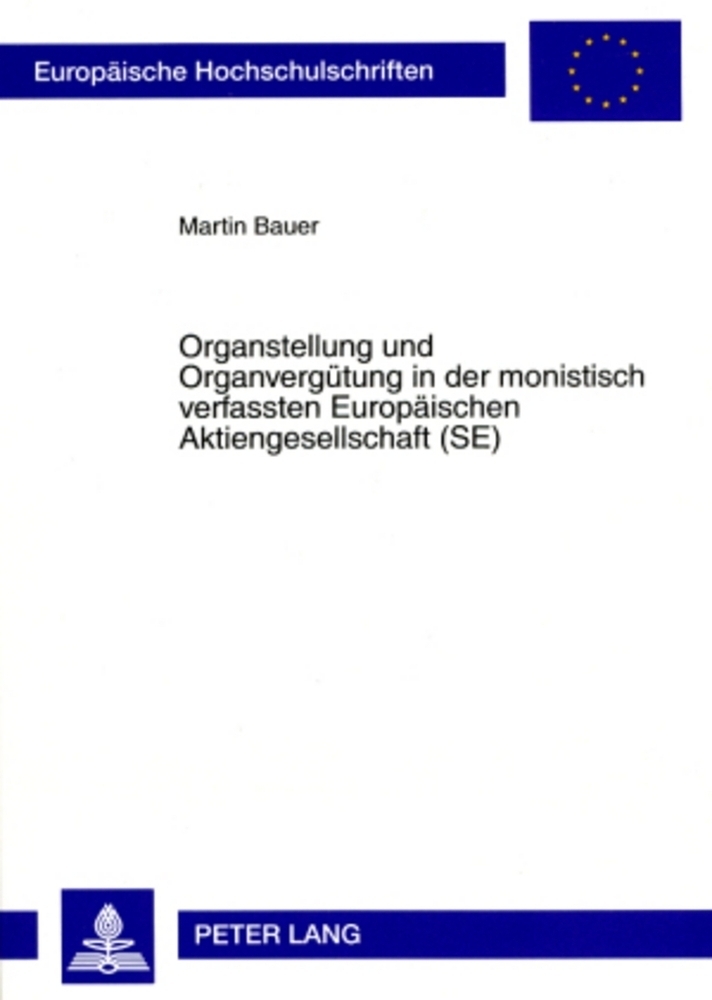 Cover: 9783631577455 | Organstellung und Organvergütung in der monistisch verfassten...