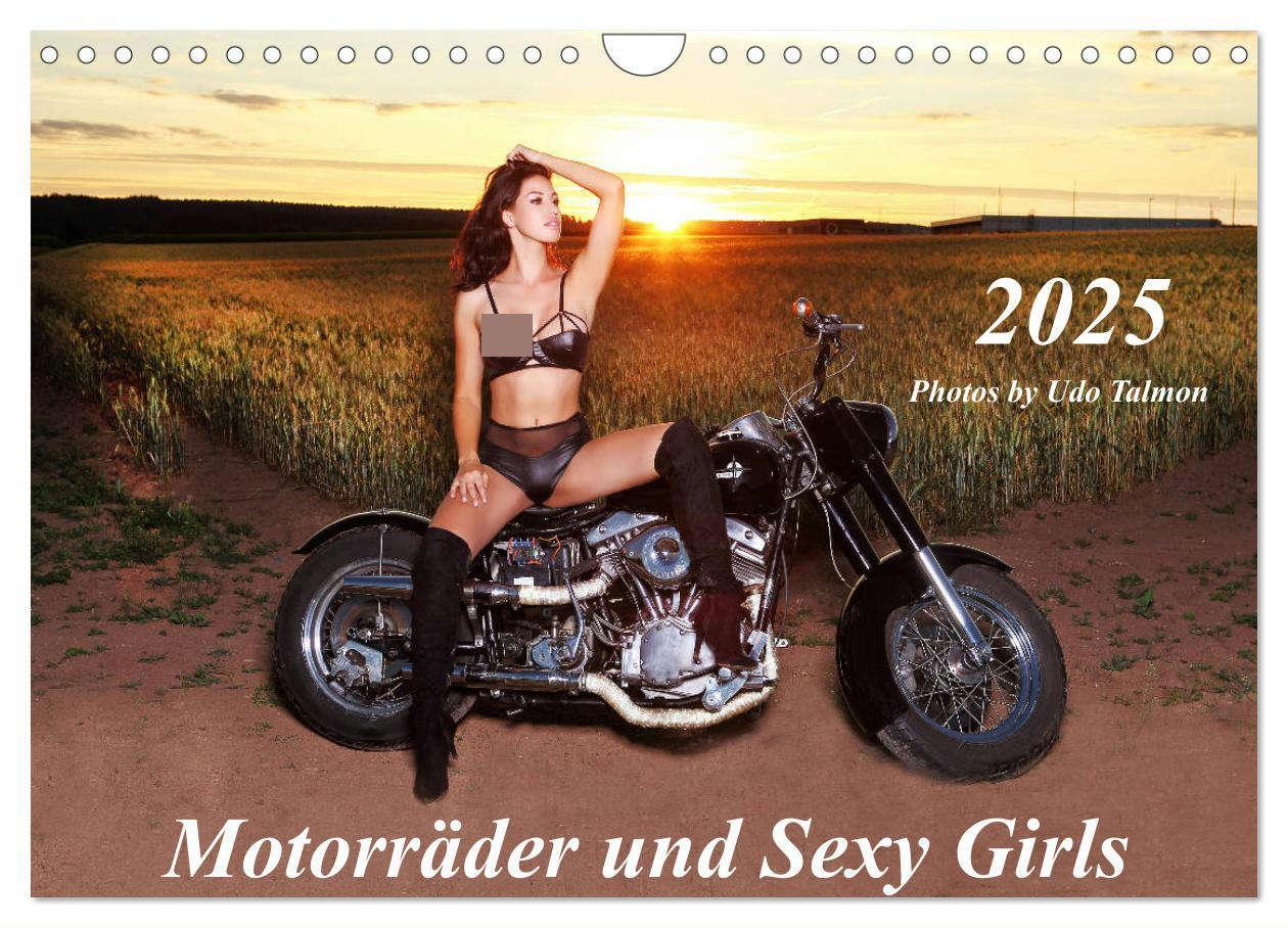 Cover: 9783435115945 | Motorräder und Sexy Girls (Wandkalender 2025 DIN A4 quer), CALVENDO...