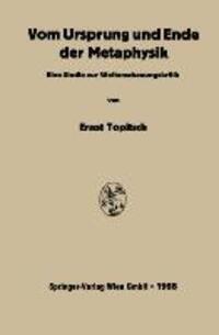 Cover: 9783662228104 | Vom Ursprung und Ende der Metaphysik | Ernst Topitsch | Taschenbuch