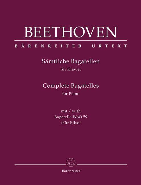 Cover: 9790006539895 | Sämtliche Bagatellen für Klavier (mit Bagatelle WoO 59 "Für Elise")