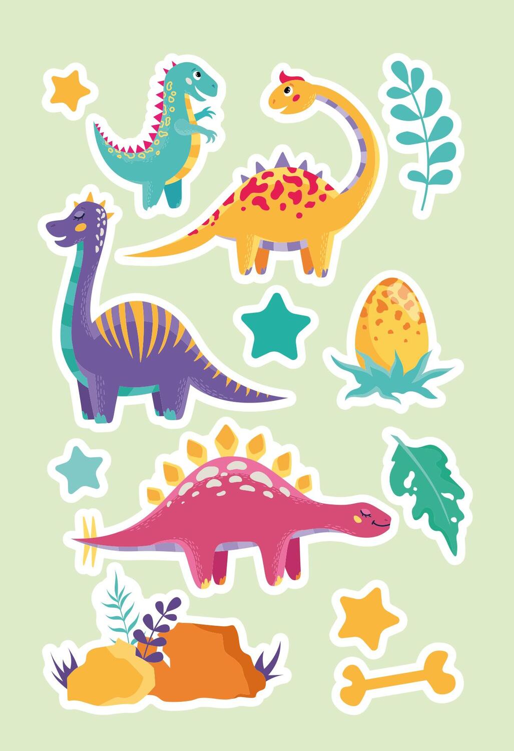 Bild: 9783833241246 | Dinosaurier: Mein großer Sticker- und Malspaß | über 500 Sticker!