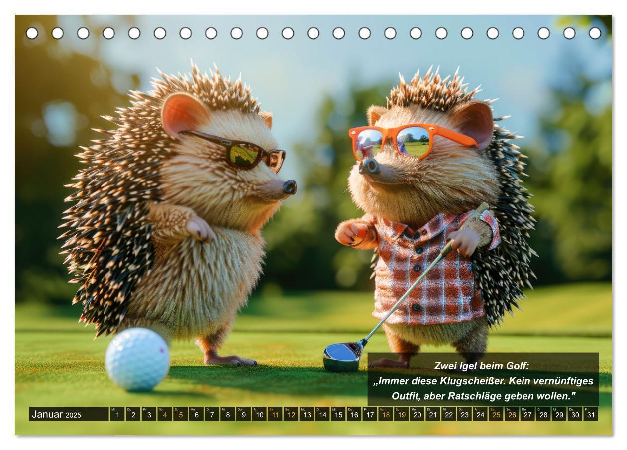 Bild: 9783457155530 | Der tierisch lustige Golfkalender (Tischkalender 2025 DIN A5 quer),...