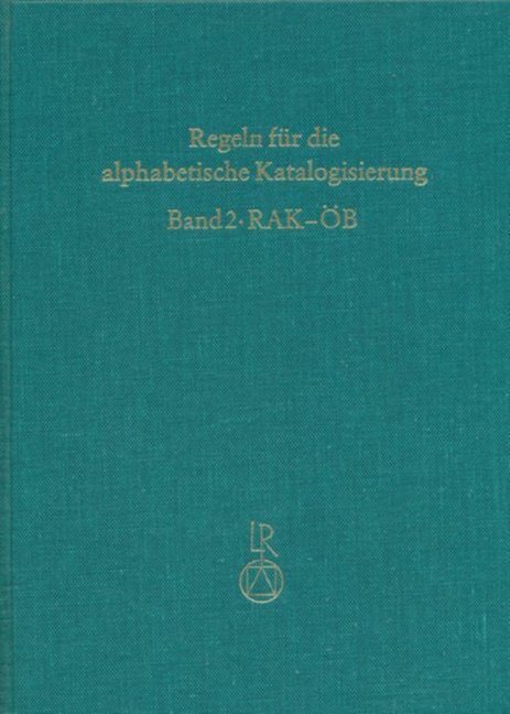 Cover: 9783882262520 | Regeln für öffentliche Bibliotheken (RAK-ÖB) | Reichert