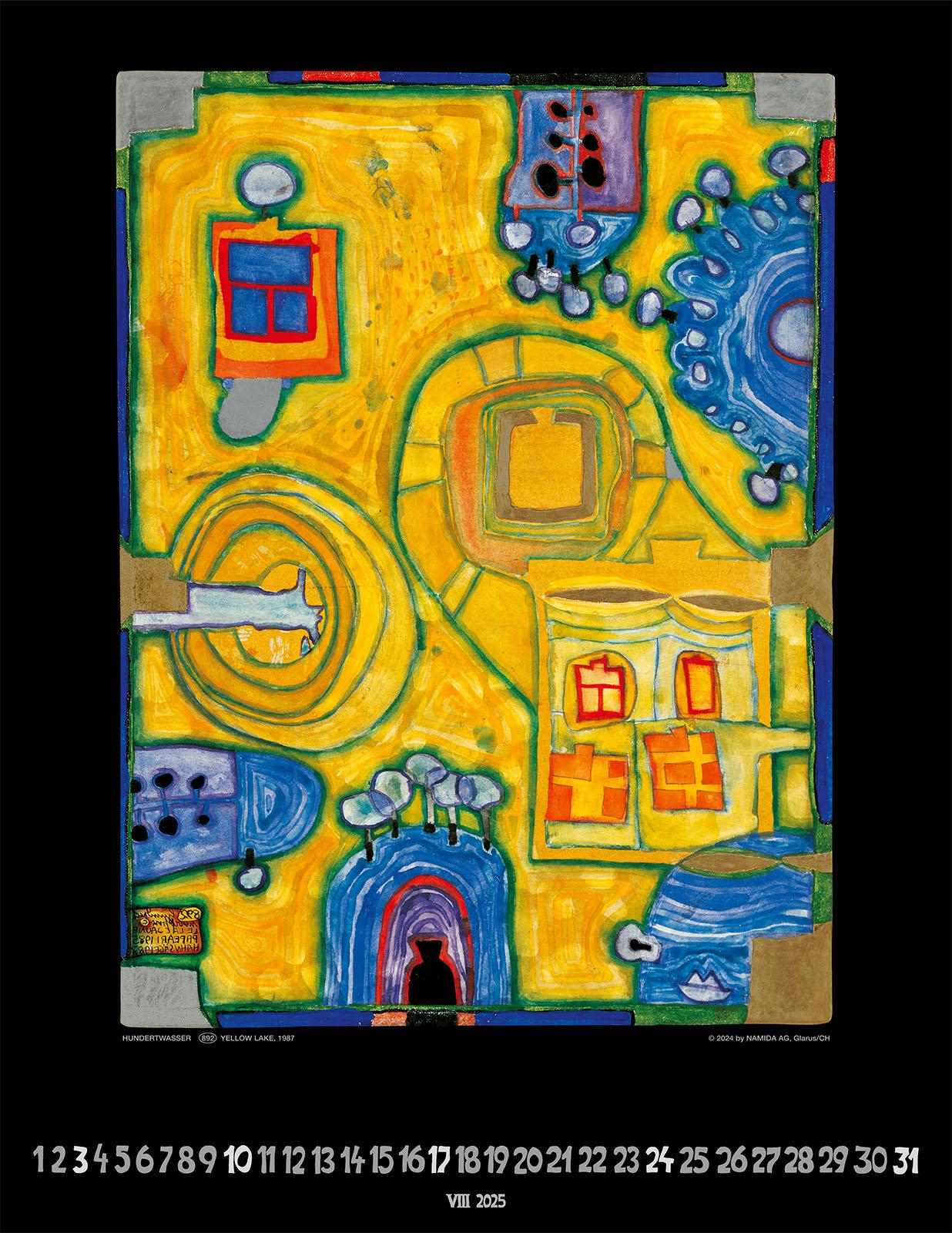 Bild: 9783910430136 | Hundertwasser Art Calendar 2025 | Wörner Verlag GmbH | Kalender | 2025