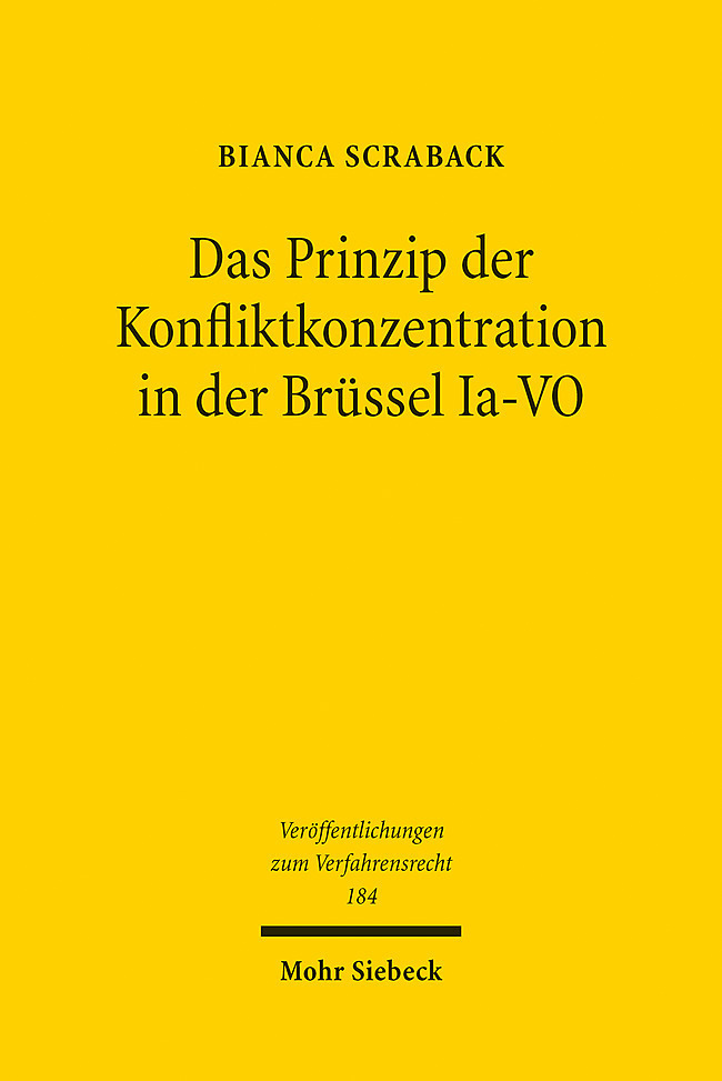 Cover: 9783161607158 | Das Prinzip der Konfliktkonzentration in der Brüssel Ia-VO | Scraback