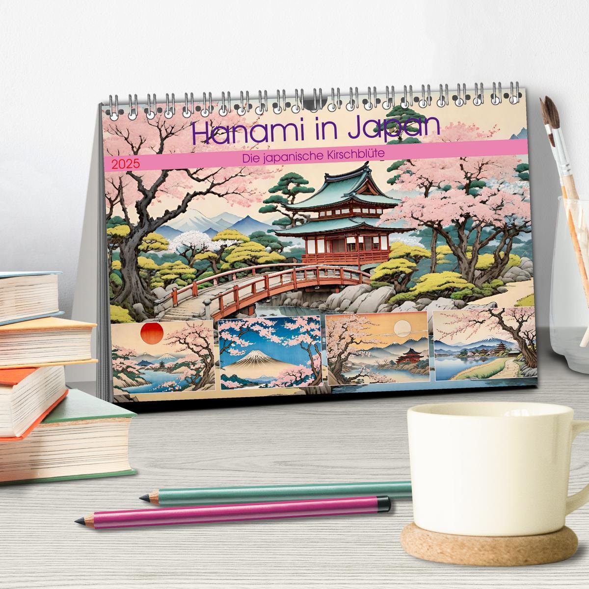 Bild: 9783383825026 | Hanami in Japan (Tischkalender 2025 DIN A5 quer), CALVENDO...