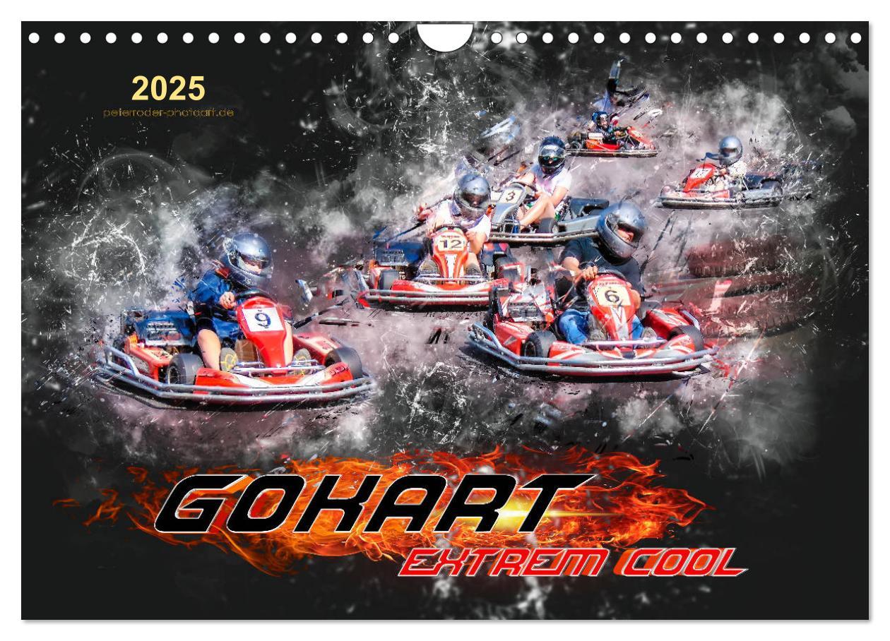 Cover: 9783435387717 | GoKart - extrem cool (Wandkalender 2025 DIN A4 quer), CALVENDO...