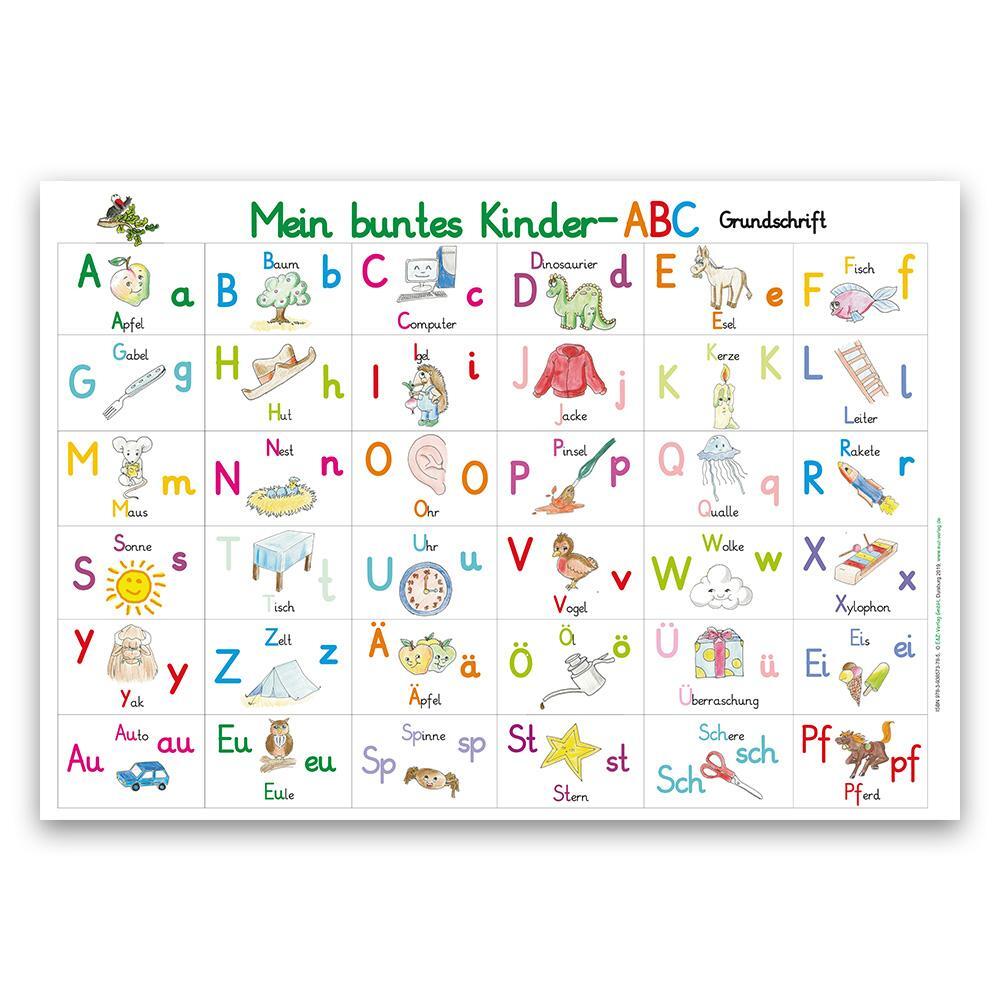 Cover: 9783938573785 | Mein buntes Kinder-ABC Grundschrift | Poster | Deutsch | 2020