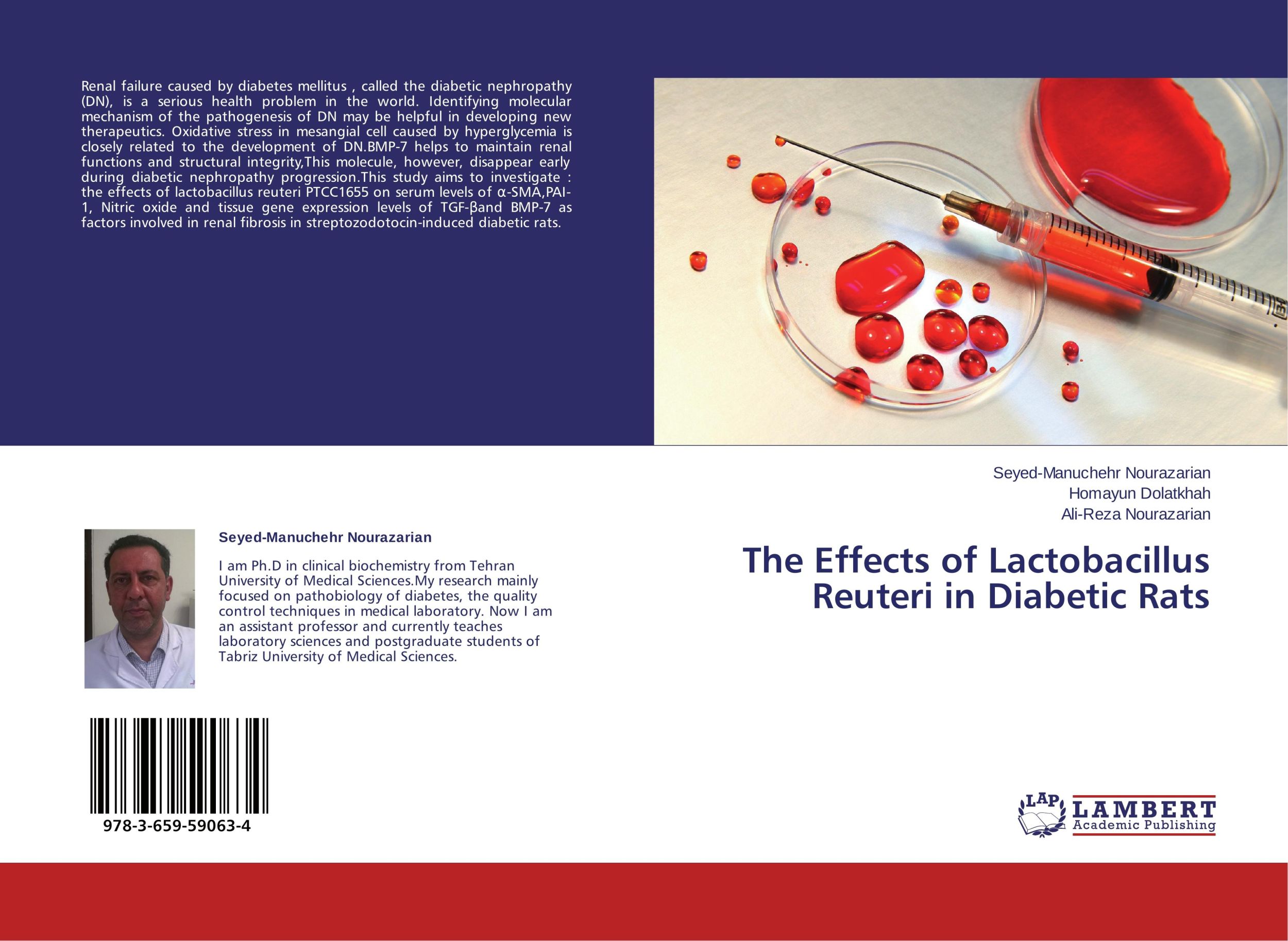 Cover: 9783659590634 | The Effects of Lactobacillus Reuteri in Diabetic Rats | Taschenbuch