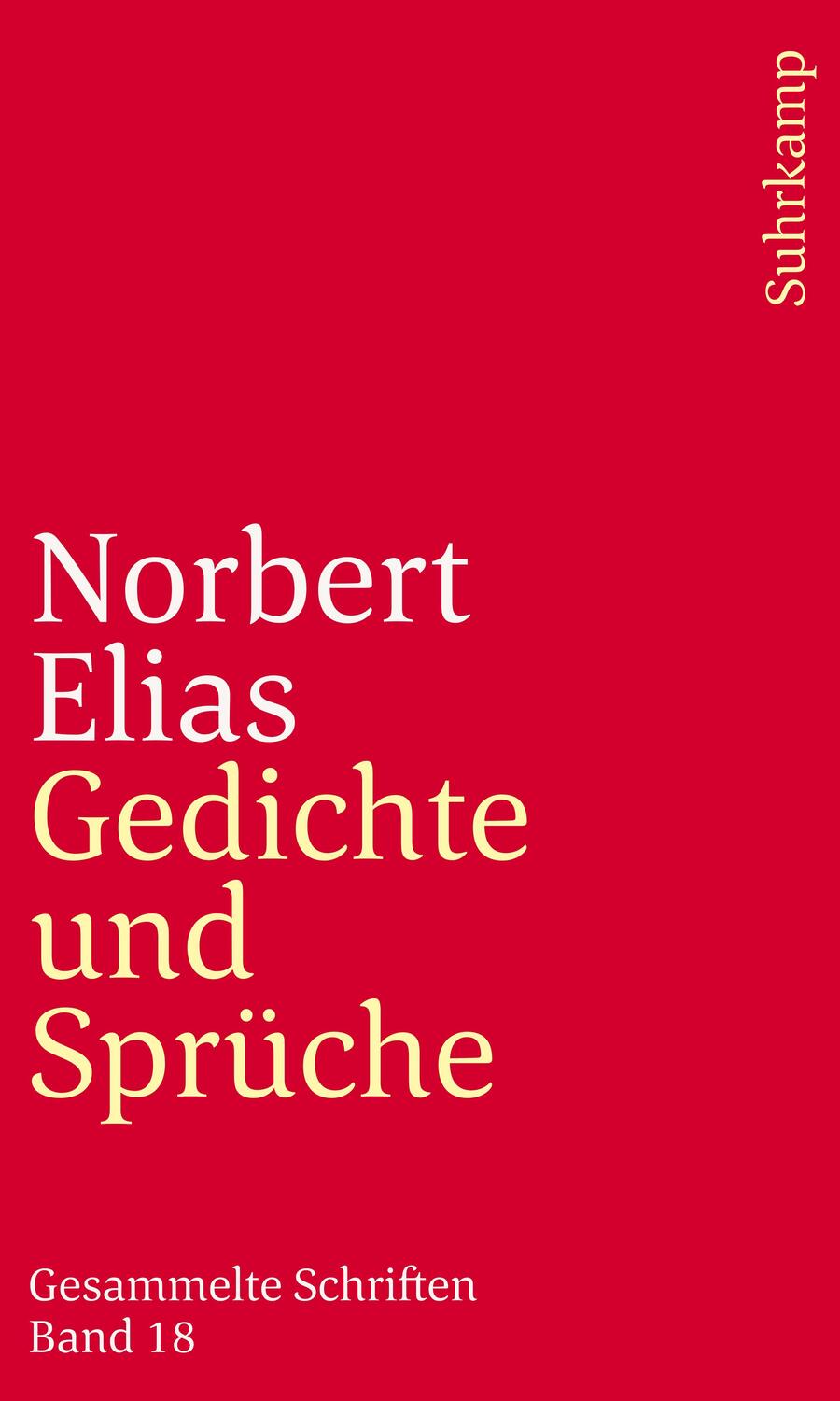 Cover: 9783518243183 | Gedichte und Sprüche | Gesammelte Schriften in 19 Bänden. Band 18