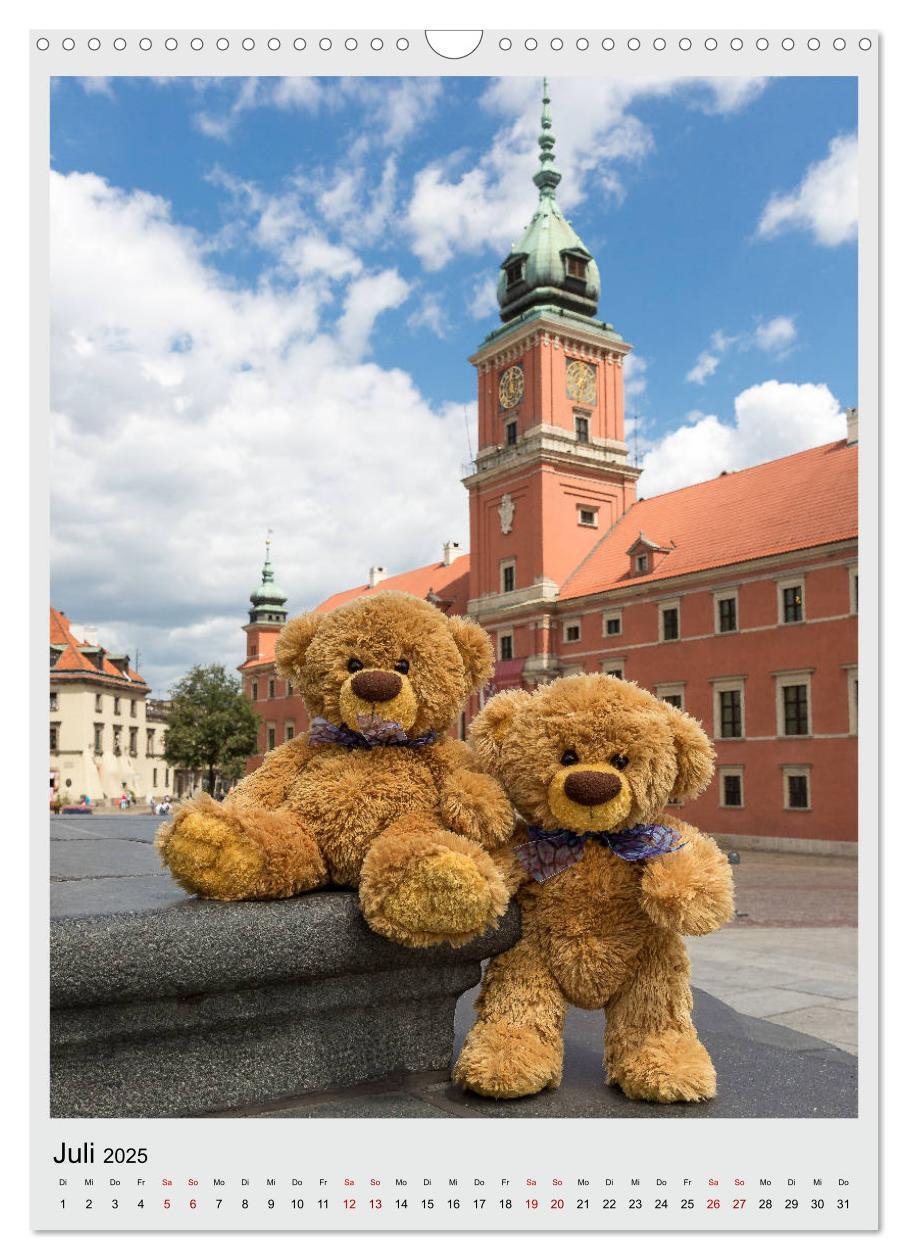 Bild: 9783435984961 | Travelling Teddy in Europa (Wandkalender 2025 DIN A3 hoch),...