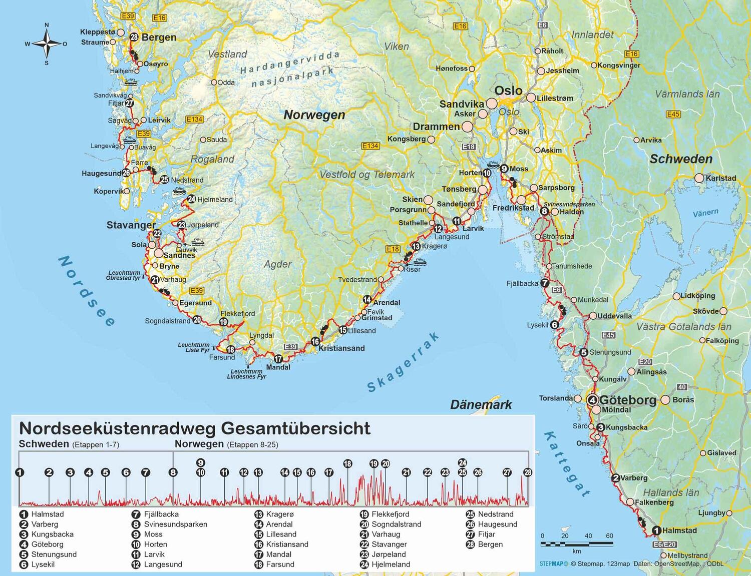 Bild: 9783866868182 | Schweden/Norwegen: Nordseeküstenradweg | Wolfgang Barelds | Buch