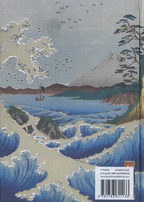 Rückseite: 9781783611133 | Hiroshige: Sea at Satta (Foiled Journal) | Flame Tree Studio | Buch