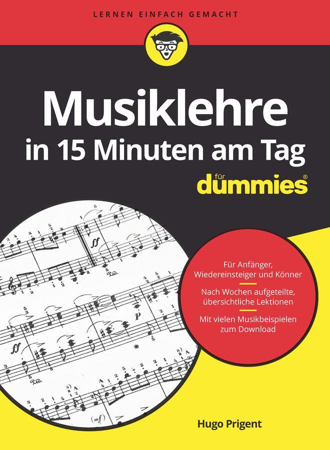 Cover: 9783527719563 | Musiklehre in 15 Minuten am Tag für Dummies | Hugo Prigent | Buch