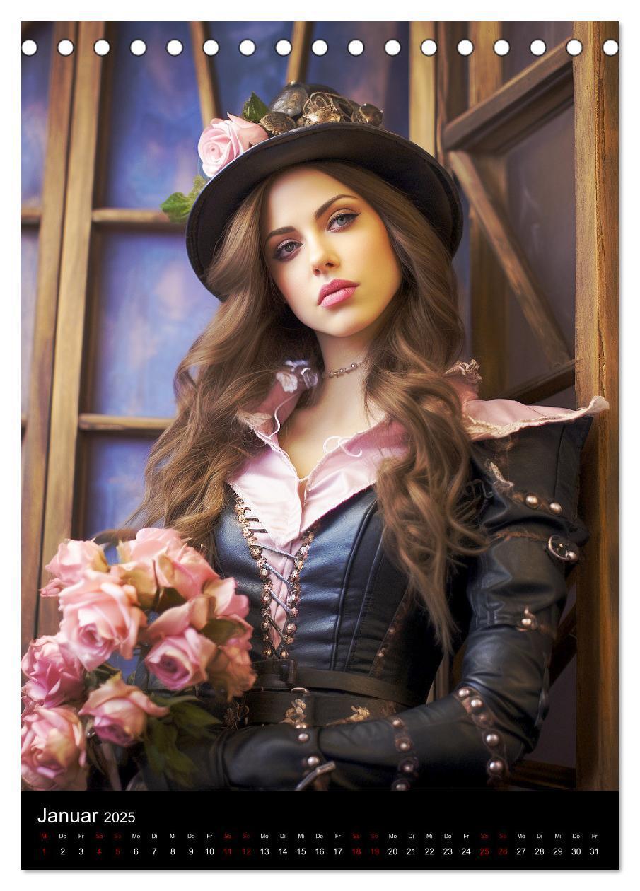 Bild: 9783435865666 | Steampunk. Faszinierend schöne Frauenportraits (Tischkalender 2025...