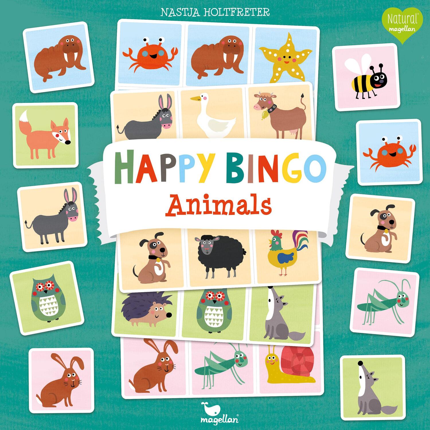 Cover: 4280000943453 | Happy Bingo - Animals | Nastja Holtfreter | Spiel | N4345 | Deutsch