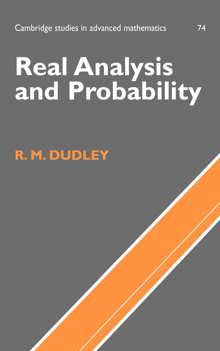 Cover: 9780521809726 | Real Analysis and Probability | R. M. Dudley (u. a.) | Buch | Englisch
