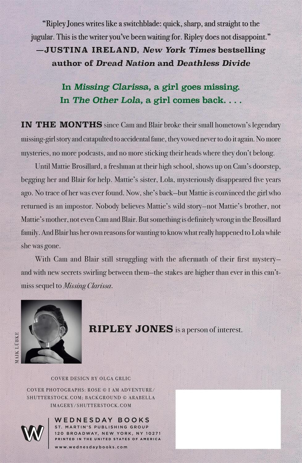 Rückseite: 9781250340467 | The Other Lola | Ripley Jones | Taschenbuch | Englisch | 2024