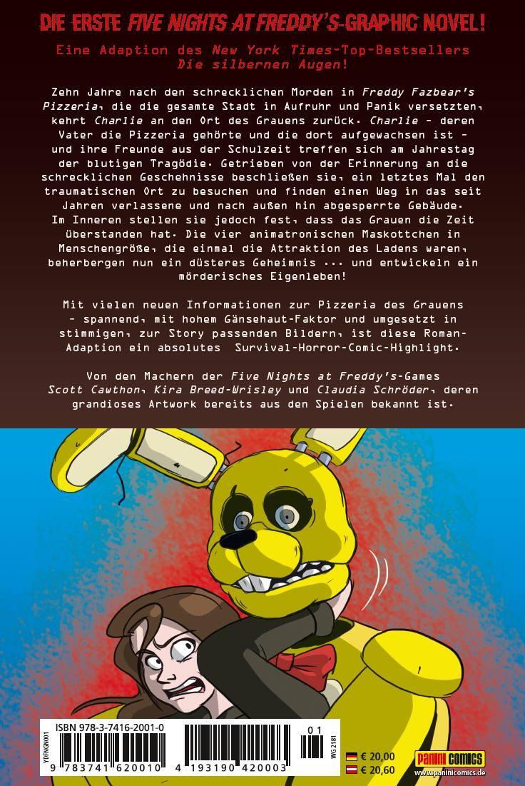 Rückseite: 9783741620010 | Five Nights at Freddy's: Die silbernen Augen - Die Graphic Novel