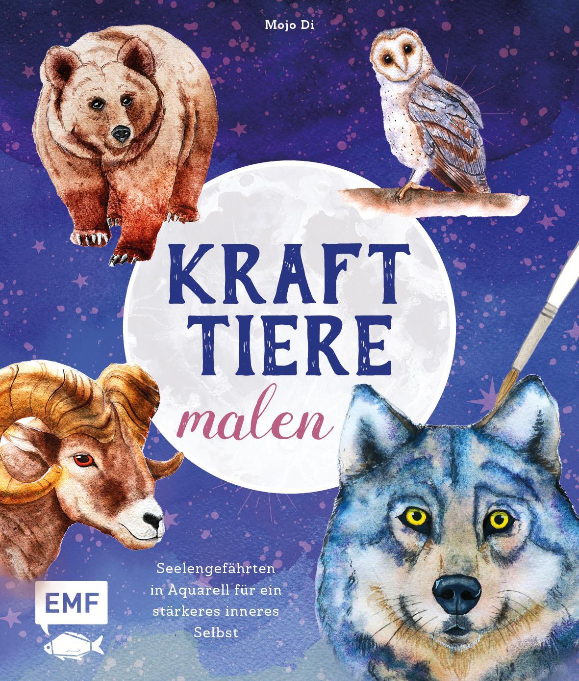 Cover: 9783745913460 | Krafttiere malen | Fabienne Rose | Buch | Deutsch | 2022
