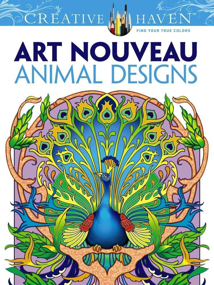Cover: 9780486493107 | Creative Haven Art Nouveau Animal Designs Coloring Book | Marty Noble