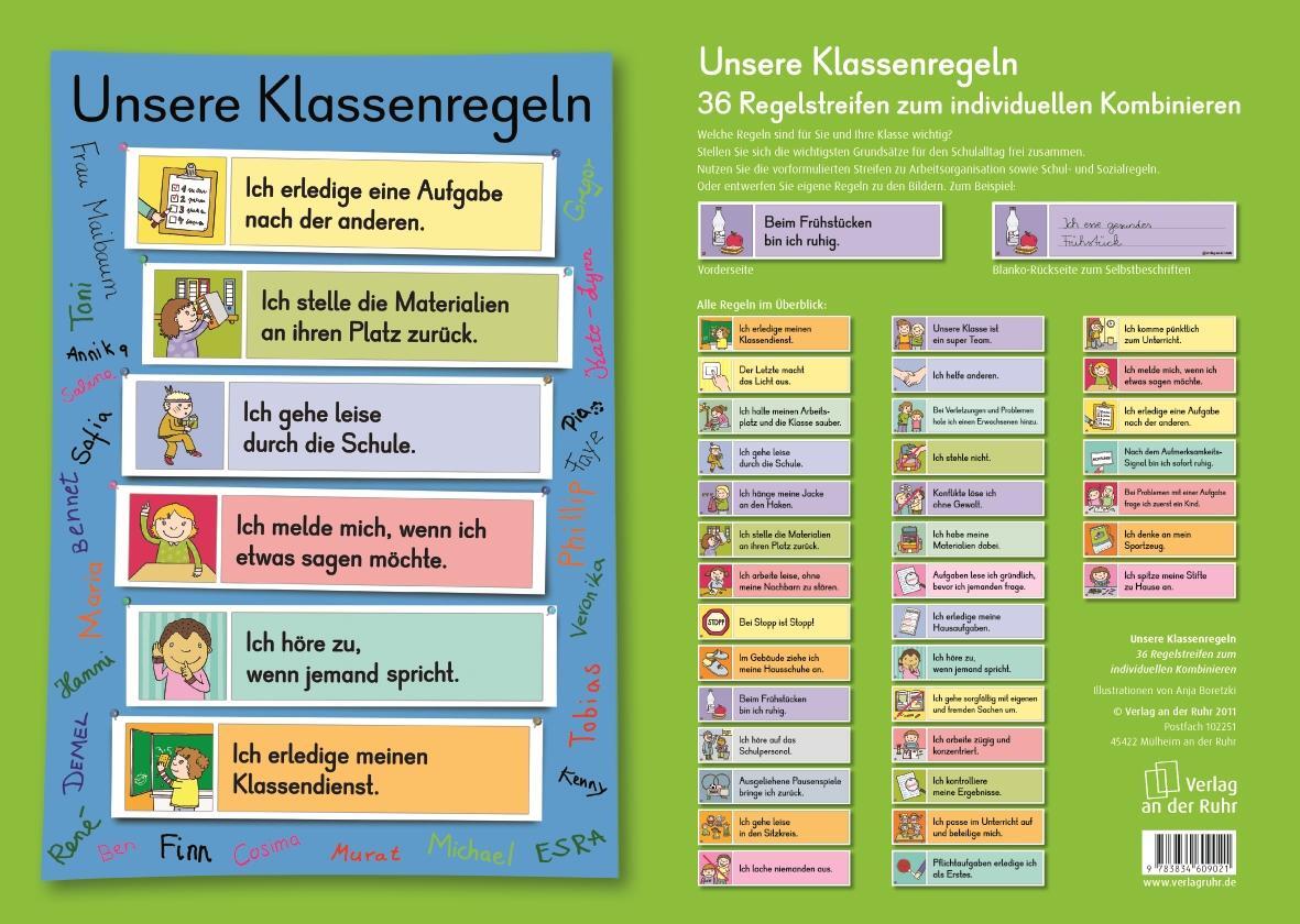 Cover: 9783834609021 | Unsere Klassenregeln | Redaktionsteam Verlag an der Ruhr | Poster