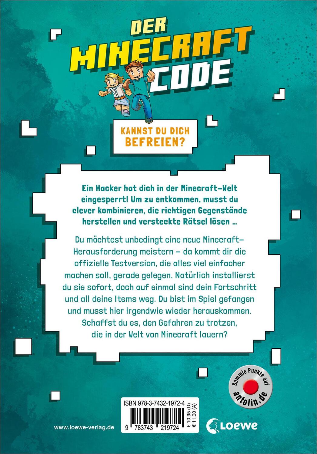 Rückseite: 9783743219724 | Der Minecraft Code (Band 1) - Flucht aus dem Würfel-Gefängnis | Buch