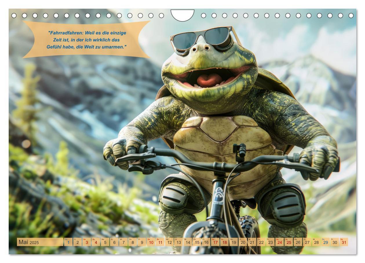 Bild: 9783457154311 | Der tierisch lustige Fahrradkalender (Wandkalender 2025 DIN A4...