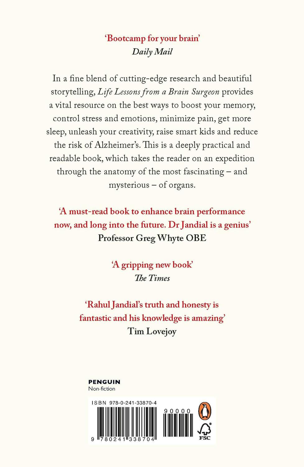 Rückseite: 9780241338704 | Life Lessons from a Brain Surgeon | Rahul Jandial | Taschenbuch | 2020