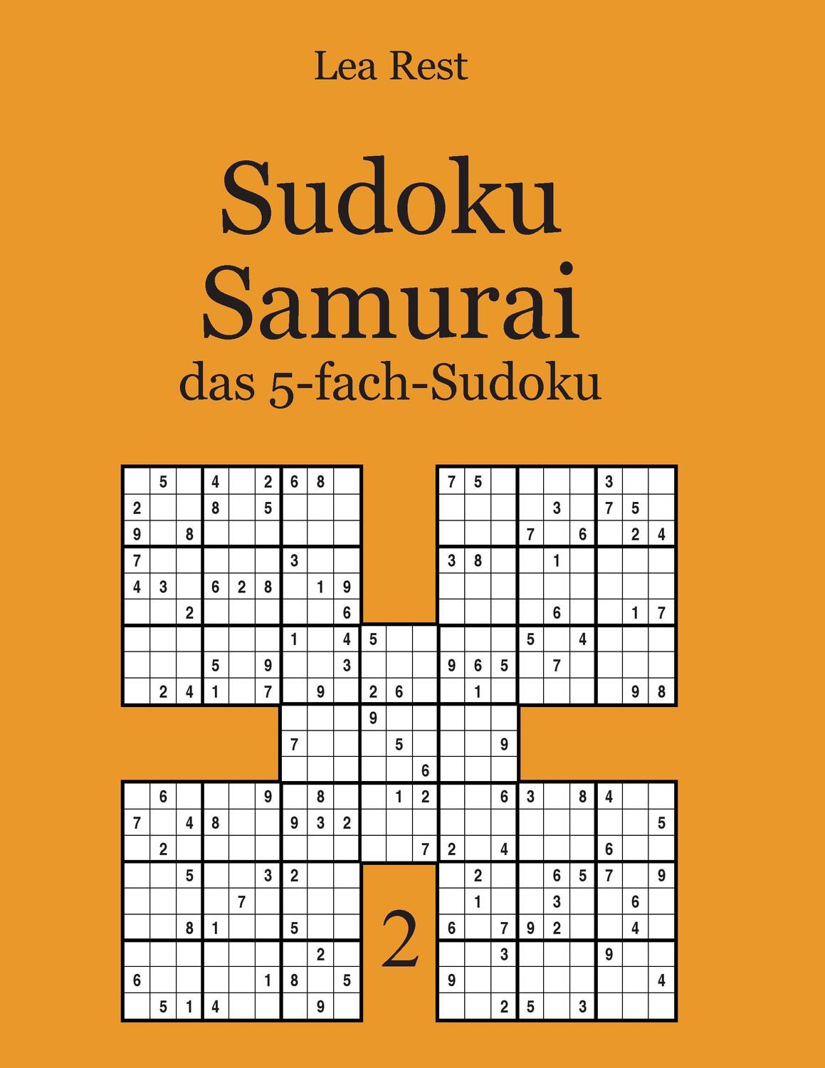 Cover: 9783954976652 | Sudoku Samurai | das 5-fach-Sudoku 2 | Lea Rest | Taschenbuch | 104 S.