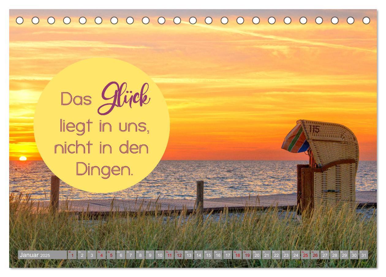 Bild: 9783435065868 | ACHTSAMKEIT - Wege des Glücks (Tischkalender 2025 DIN A5 quer),...